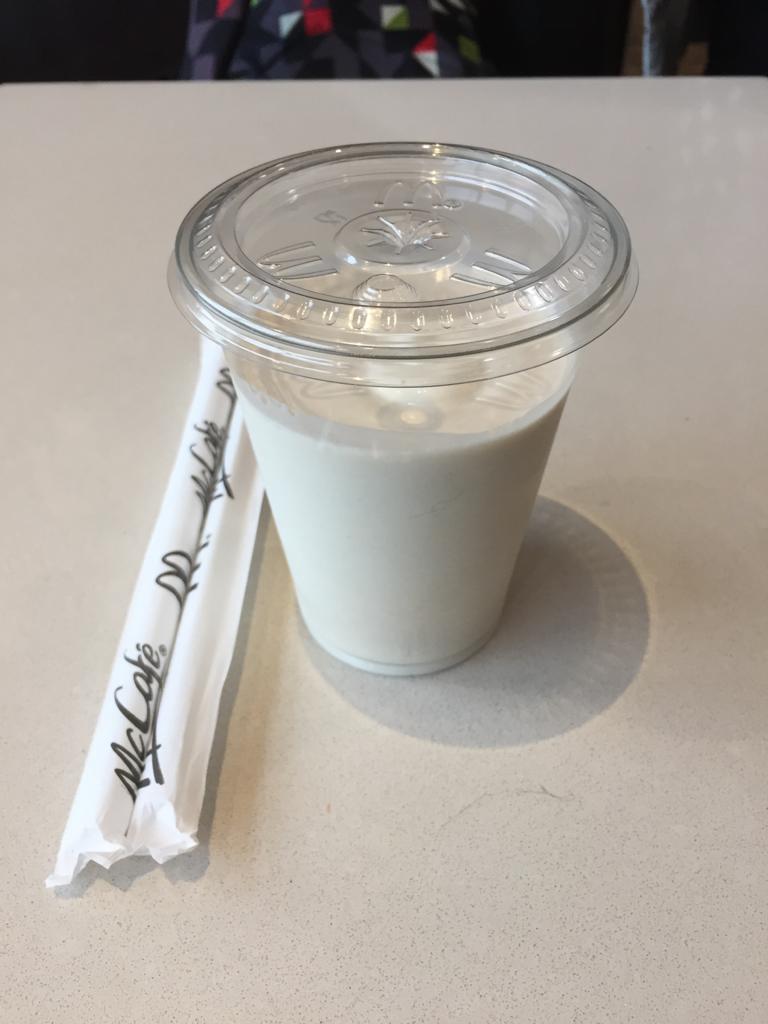 Milkshake that I ordered using German only from a Mcdonald's near [https://en.wikipedia.org/wiki/Alexanderplatz Alexanderplatz].